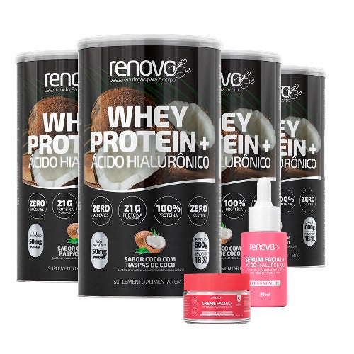 4 Whey Protein com Ácido Hialurônico