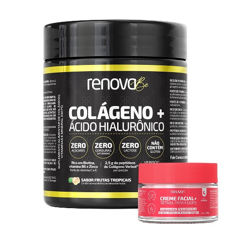 1 Colágeno Verisol® + 1x Creme Facial Retinol