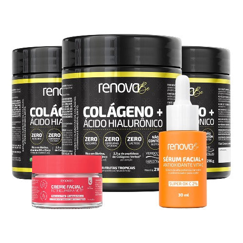 3 Colágenos Verisol® + 1 Retinol + 1 Sérum Facial