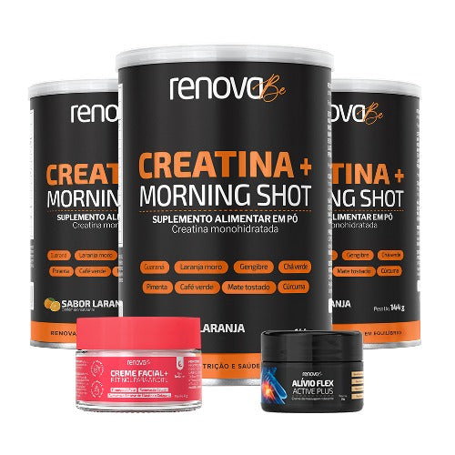 3 Creatinas + 1 Resveratrol + 1 Balm de Dores