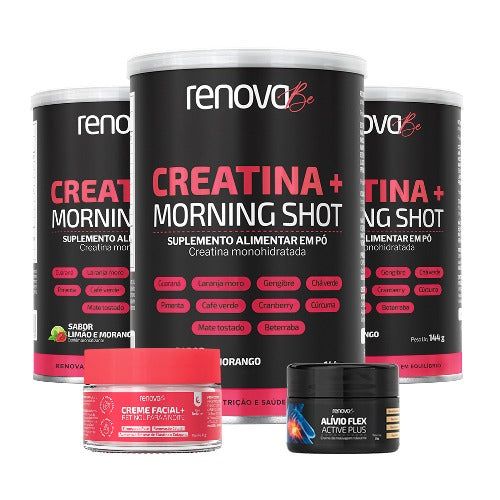 3 Creatinas + 1 Resveratrol + 1 Balm de Dores