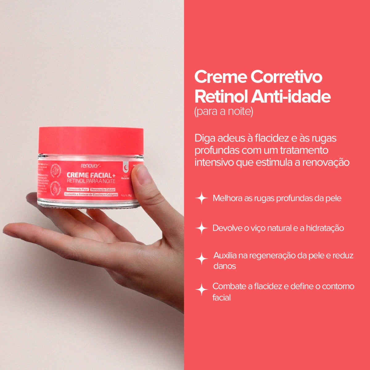 1 Colágeno Verisol® + 1x Creme Facial Retinol