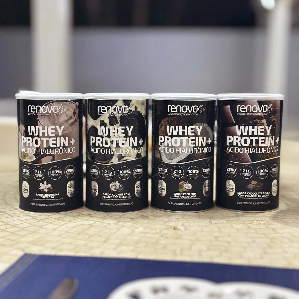 2 Whey Protein com Ácido Hialurônico 1x Creme Retinol