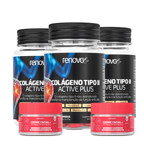 1 Colágeno Tipo 2 + 1 Creme Retinol