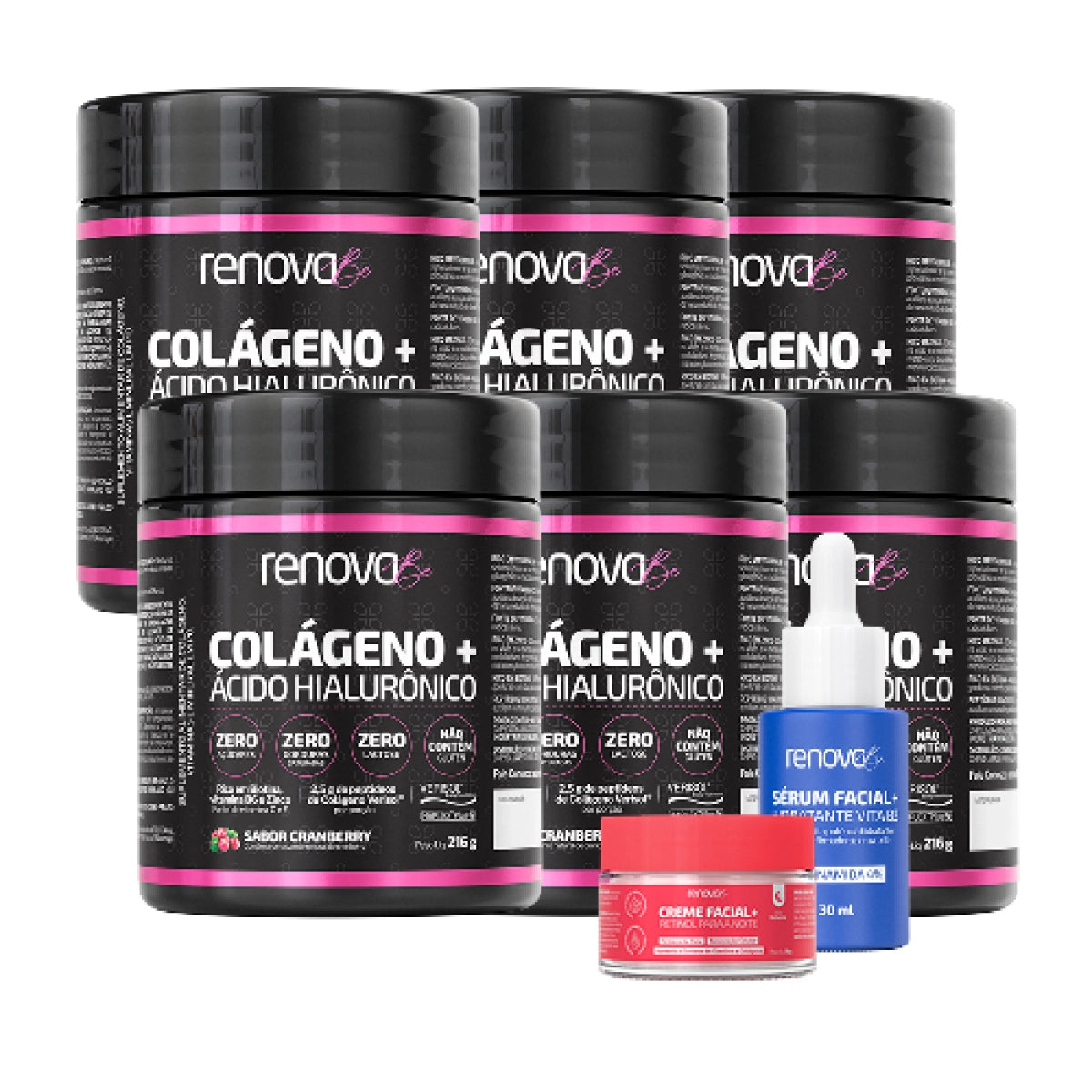 6 Colágenos Verisol® + 1 Retinol + 1 Sérum Facial