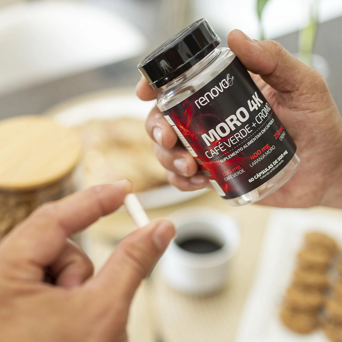 1x Coenzima Q10 + 1x Magnésio + 1x Moro 4K + 1x Creme Resveratrol