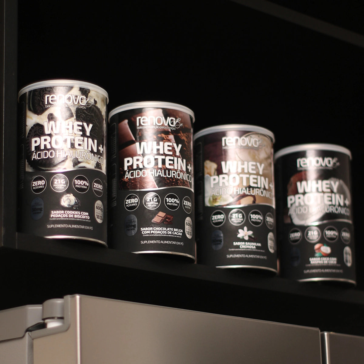 2 Whey Protein com Ácido Hialurônico 1x Creme Retinol